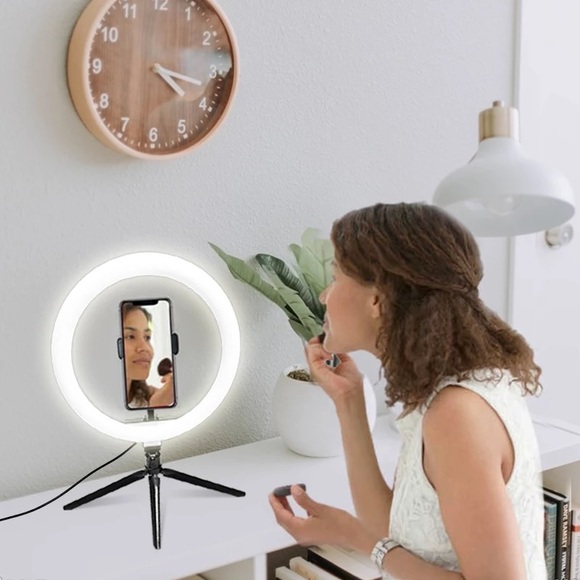 DESKTOP/TABLETOP LED 10 INCH RING LIGHT - Picture 2 of 9